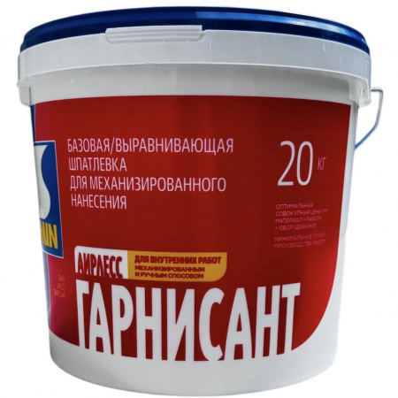 Выравнивающая шпатлевка SEMIN AIRLESS GARNISSANT (blue cover) / АИРЛЕСС ГАРНИССАНТ (синяя крышка) 20 кг ведро